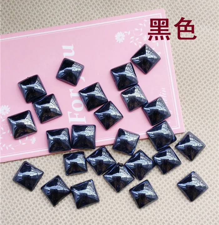2018 jewelry accessories black Square shape Ceramics flat