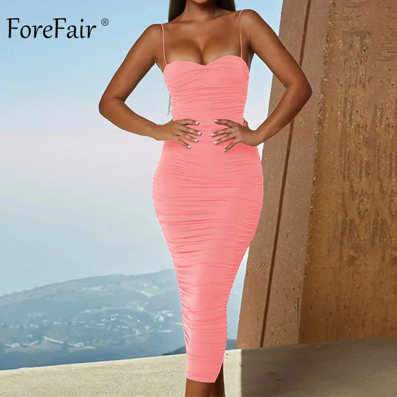 Forefair Sexy Midi Party Dress 2019 New  (23)