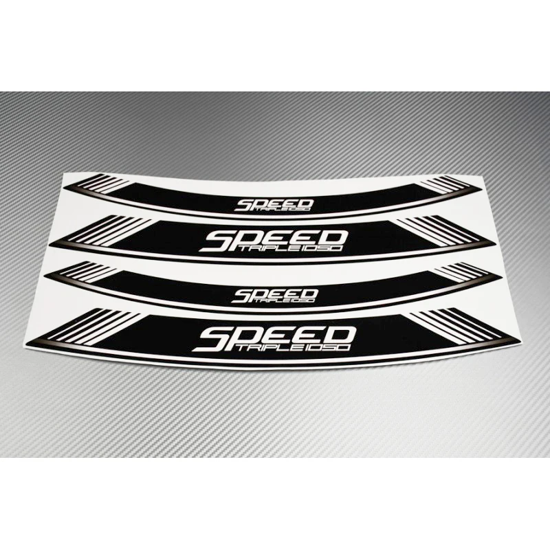 

Motorcycle 8X Thick Edge Outer Rim Sticker Stripe Wheel Decals for Triumph Speed Triple 1050 900 R/RS