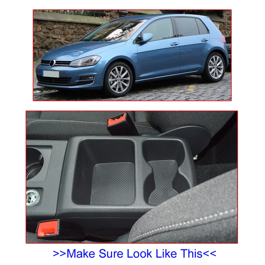 Подлокотник вращающийся для VW Golf Mk7 7 2013- центральная консоль коробка для хранения подлокотник