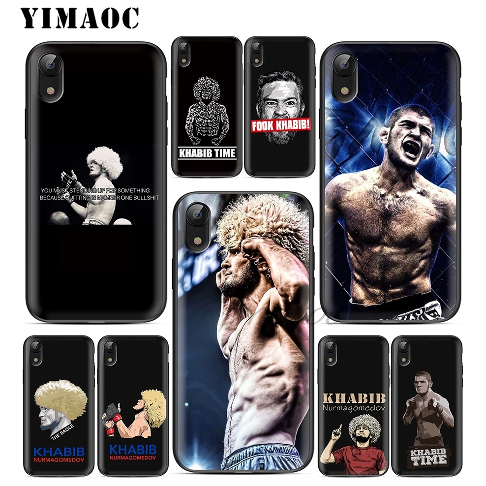 YIMAOC Khabib Nurmagomedov мягкий черный силиконовый чехол из ТПУ для iPhone X или 10 8 7 6 6S Plus 5 5S SE Xr
