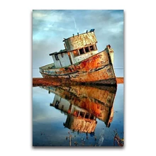 На заказ алмазная живопись старый парусник Пейзаж Вышивка крестиком Санта Клаус Снеговик hibah домашний декор diy pintura Алмазная мозаика Круз