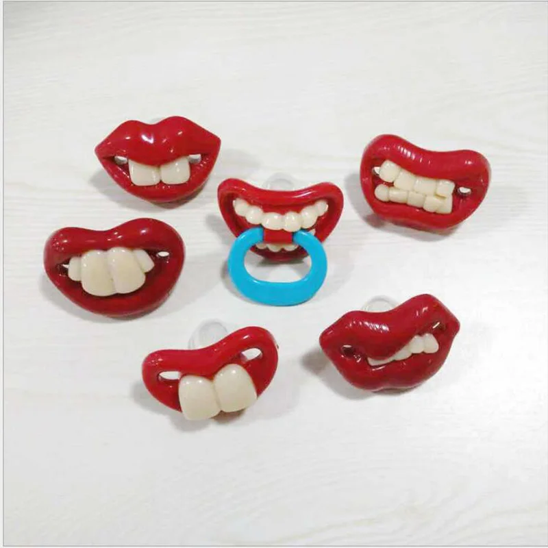 Silicone Funny Nipple Holloween Party Supplies Teether Baby
