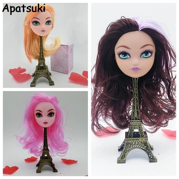 

Ugly Demon Monster Doll Head with Hair Wig Doll Accessories For Monster High Dolls Head For 1/6 BJD Doll House Toys DIY Heads