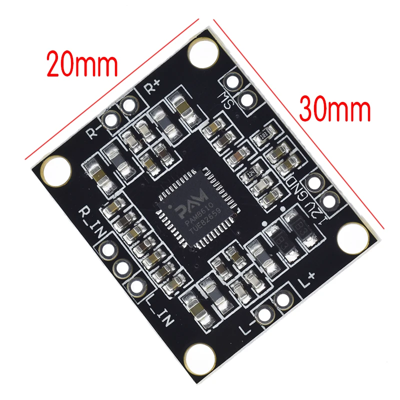 PAM8610 digital power amplifier board 2 x15w dual channel stereo mini class D power amplifier board PAM8610 digital power amplifier board 2 x15w dual channel stereo mini class D power amplifier board