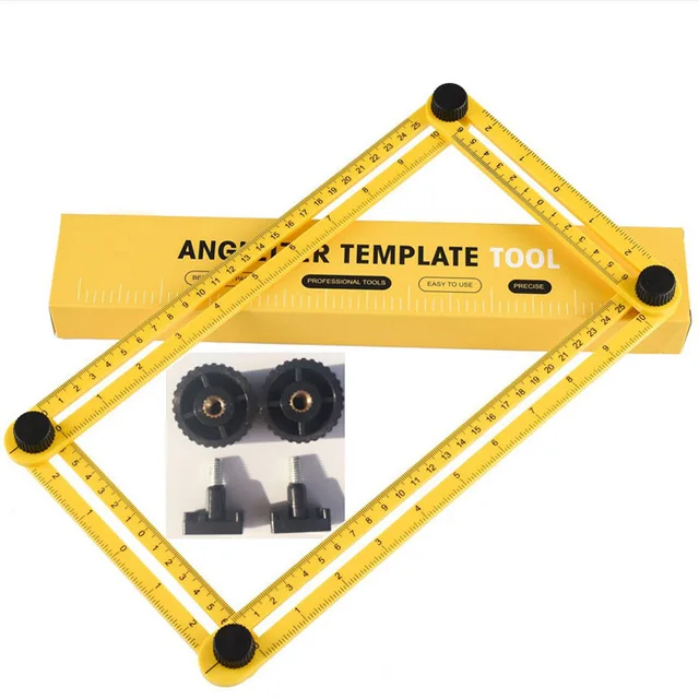 DIY Angle Template Tools Multi Angle Measuring Ruler AngleTemplate ...