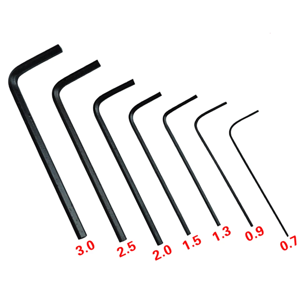 7Pcs 0.7mm 3mm Cheap Mini Hexagon Hex Allen Key Set Wrench Screwdriver