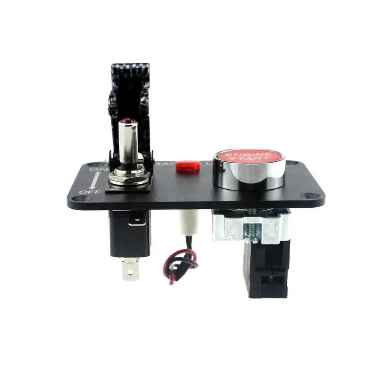 

Car Sim Racing Carbon Fiber Ignition Switch Panel Replacement Toggle Start Button Encendido Racing Vehicles Auto Accessories