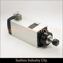 Высокое качество! 220 В 3 кВт ЧПУ с воздушным охлаждением квадратный мотор шпинделя ER20 4 Beaings для ЧПУ деревообрабатывающий Гравировальный фрезерный станок