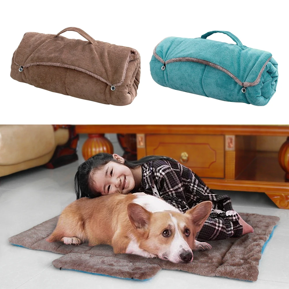 

Soft Foldable Dog Mats For Medium Large Dogs Warm Sofa Pet Bed Cushion Fleece Sleeping Mattress Blanket For Puppy Dog Cat