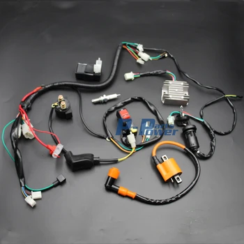 

Complete Electrics Wiring Loom Harness CDI Ignition Coil Spark Plug Switch for Chiese Dirt Pit Trail Bike 150cc 200cc 250cc NEW