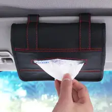 Автомобильный комплект кожаный тканевый ящик Универсальный PU автомобильный солнцезащитный козырек подвесной Тип Вышивка Узор тканевый чехол в автомобиль Стайлинг