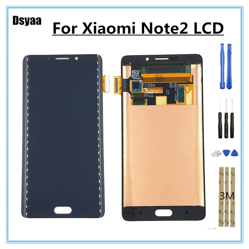 

5.7" FHD For Xiaomi Mi Note 2 LCD Display Touch Screen Digitizer Assembly 1920x1080 Mi Note 2 Display Replacement