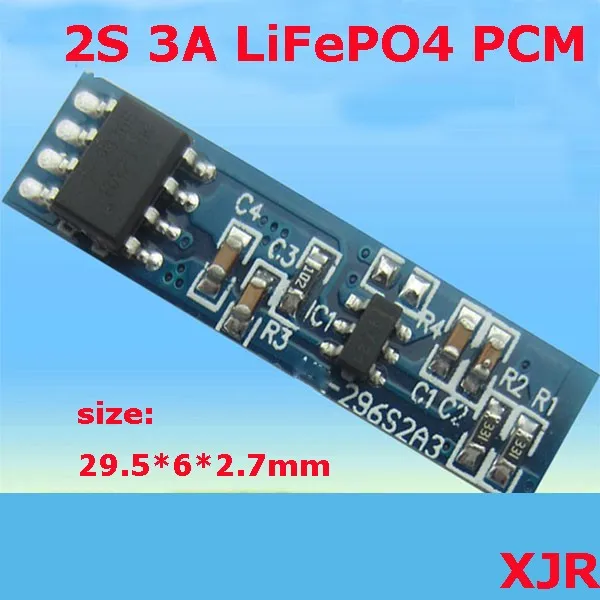 2 S 3A 6.4 В lifepo4 БМС/PCM/PCB Батарея защиты схема для 2 пачки 18650 Батарея ячейки