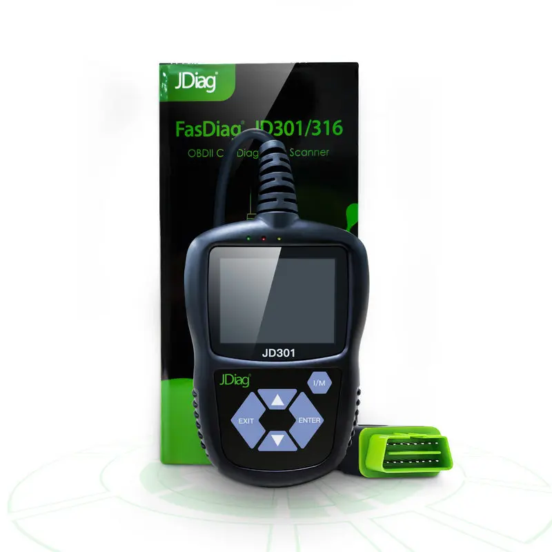 Новое поступление JDiag JD301 OBD2 код читателя OBD II сканирующие инструменты JD301 автомобильный диагностический инструмент лучше, чем OM123