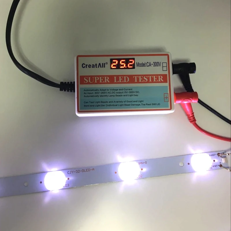 0-300 v LED StripTV монитор ноутбука Подсветка светодиодные лампы американскими правила бисера обнаружить Testertool без коммутатора