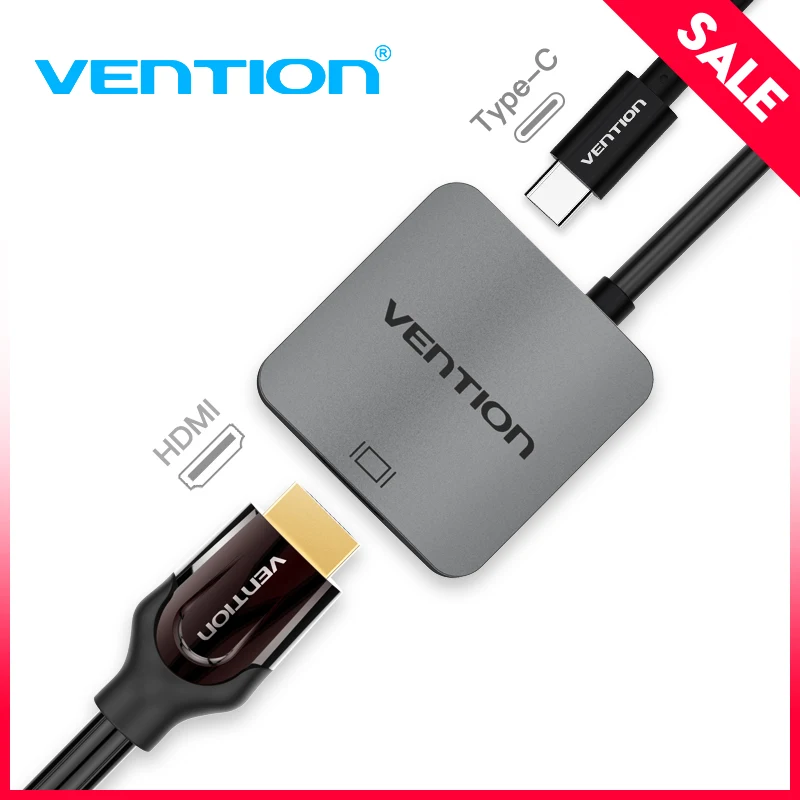 

Vention USB C HDMI Cable Type C to HDMI Thunderbolt 3 Adapter for MacBook Samsung Galaxy S9/S8 Note 9 Huawei P20 Pro USB-C HDMI