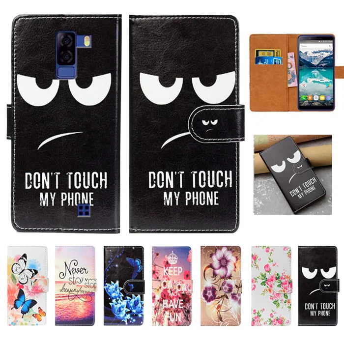 

For teXet TM-5581 Case High Quality Pu Leather 5.5" Print Flip Wallet Case Back Cover Book Case For teXet TM-5581 Case