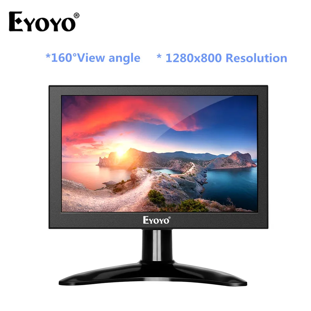Eyoyo 7 дюймов Портативный 1280x800 HDMI ТВ монитор портативный ips ЖК-экран дисплей AV/USB вход для ПК монитор камеры CCTV