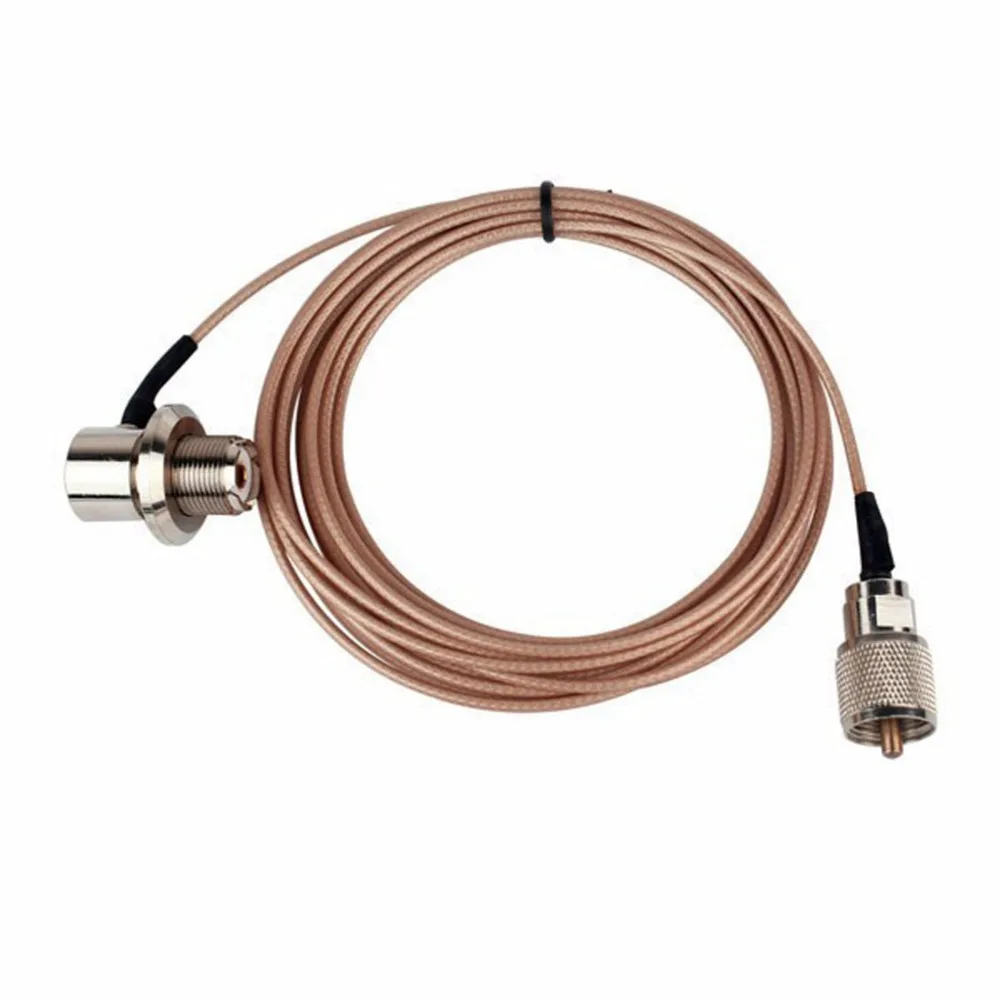 HAR-7700 Dual Band UHFVHF 145435MHz 150W Antenna+ Nagoya RB-400 Antenna Clip Mount(Silver) +5M Extend Cable (2)