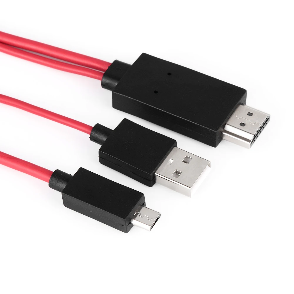 1 шт. MHL Micro USB к HDMI 1080 P телевизионный HD кабель адаптер Сотовые аксессуары для телефонов конвертеры для Android samsung телефонов 5Pin 11Pin