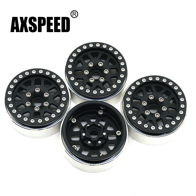 

1/10 RC Crawler 1.9'' Inch Metal Alloy Wheel Hubs 1.9 Inch Beadlock Wheel Rims for SCX10 90022 90027 90046 90047 CC01TRX4 TF2