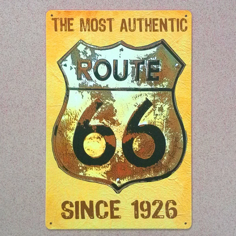 USA route 66 road metal Tin signs vintage home decor decorative ... USA route 66 road metal Tin signs vintage home decor decorative ...