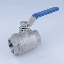 Женский прямой Двухсекционный шаровой клапан из нержавеющей стали с полным портом 304