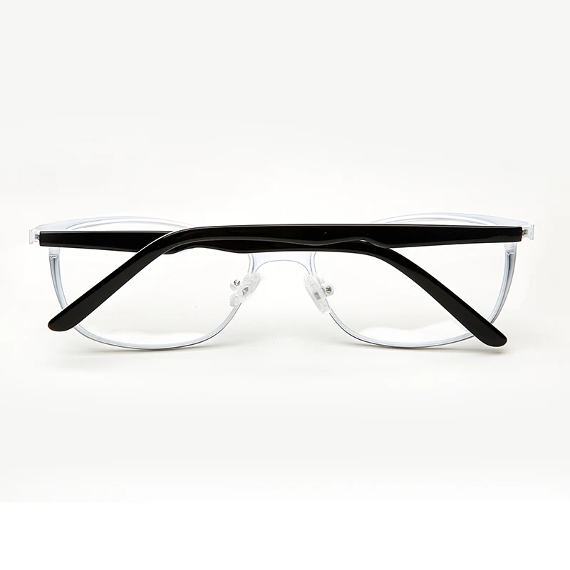 Eyeglasses Frames Metal Women Cat Eye Glasses Frames For Women Vintage Transparent Black and White