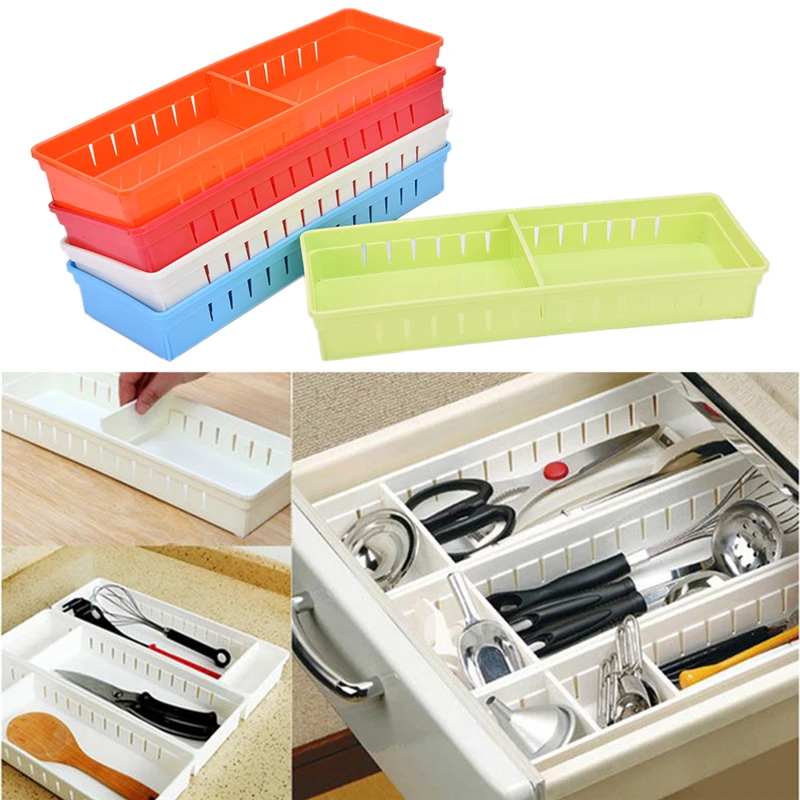 5 Colors Large Capacity Storage Box Adjustable Desk Drawer
