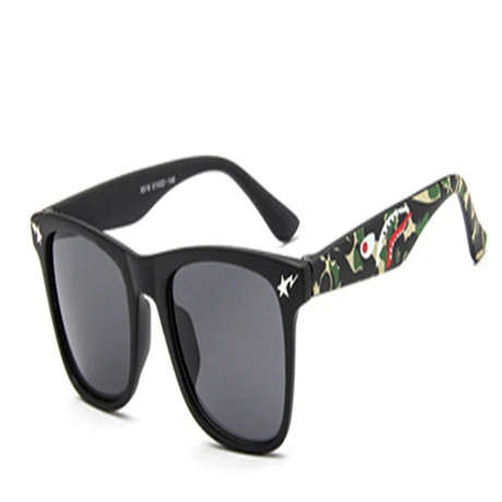Детские солнцезащитные очки новые модные квадратные детские солнцезащитные очки для мальчиков и девочек очки с квадратной оправой детские очки для путешествия 6 цветов на выбор UV400 - Цвет линз: C01
