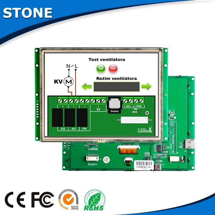 

TFT LCD Industrial Control 4.3 Inch With RS232 Serial Interface