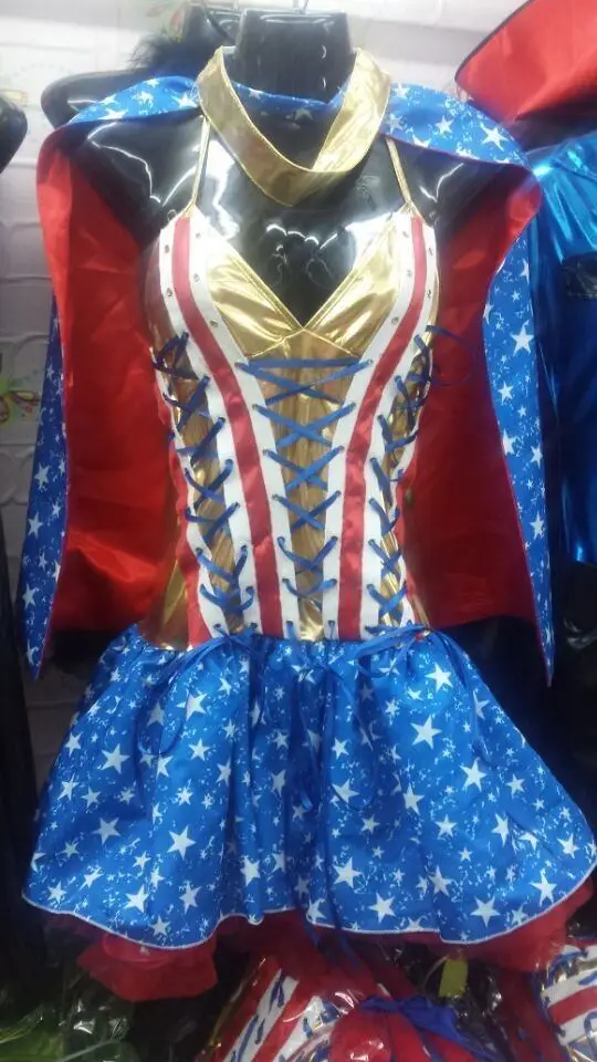 Sexy adult ladies Hero Girl costume DC comic Wonder Woman Superhero Cosplay outfit Halloween fancy