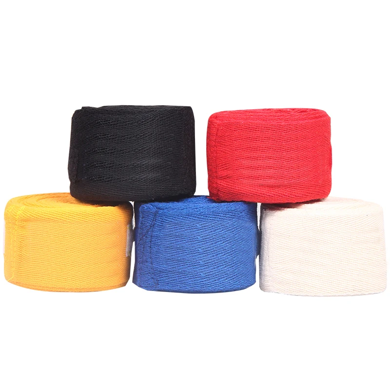 

2pcs/roll Cotton 3M/5M Box Width 5cm Sports Strap Boxing Bandage Sanda Muay Thai MMA Taekwondo Hand Gloves Wraps Adult Male