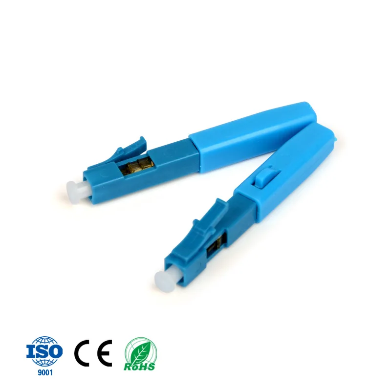 10 шт./лот LC UPC быстрый соединитель в сборе FTTH оптоволоконные