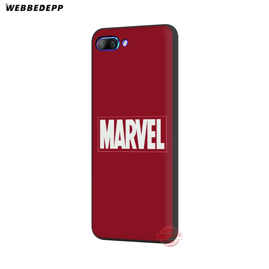 WEBBEDEPP класса люкс с логотипом комиксов Marvel мягкий чехол для Honor 20 10 9 9X8 Lite 8C 8X 7X 7C 7A, 3 Гб оперативной памяти, 6A Pro вид 20