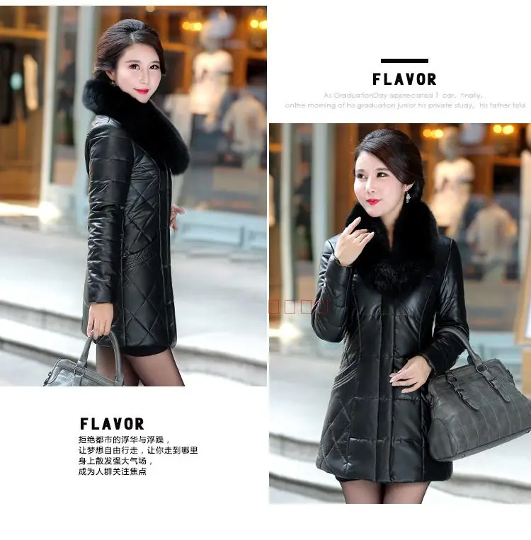 Women Winter Padded Jacket Artificial Fur Collar Thick Warm Winter Coat Women Female 2018 Plus Size 8XL Long Jackets Women CH734 (15)