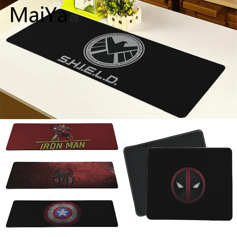 

Maiya High Quality MARVEL Spiderman Deadpool Logo Beautiful Anime Mouse Mat Rubber PC Computer Gaming mousepad