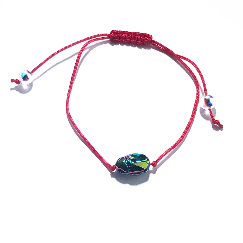 Baffin Scarab браслет из бисера кристаллами от Swarovski Lucky Red String плетение пара браслетов для мужчин женщин детей Wish ювелирные изделия