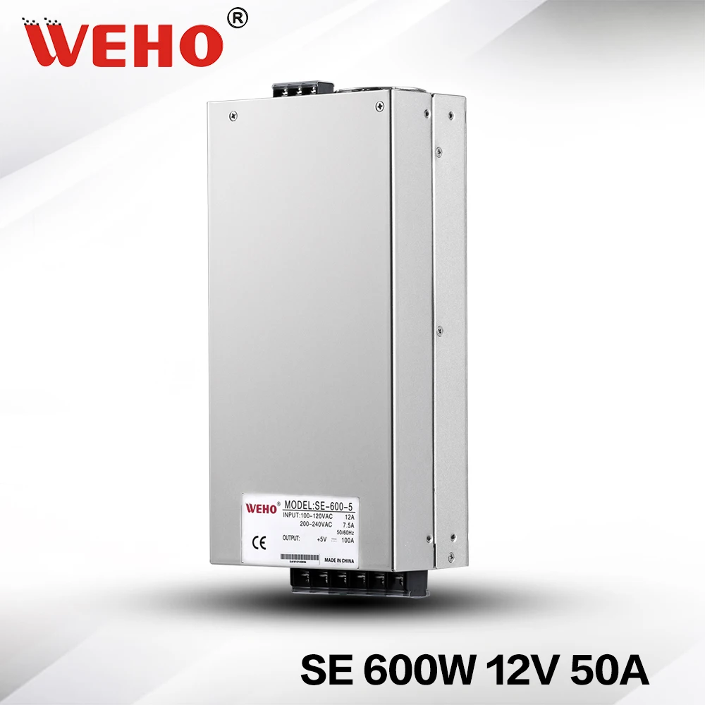 SE-600-12) Заводская розетка 12 V 600 W DC импульсный источник питания 110/220VAC вход 50A 12 v 600 w источник питания