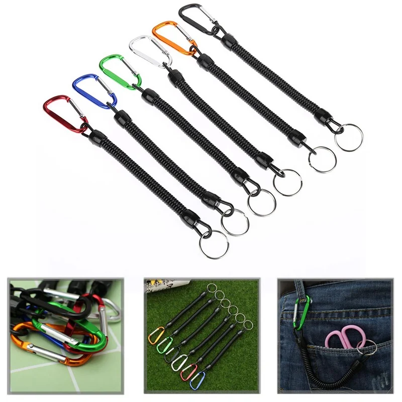 

Fishing Lanyards Boating Ropes Camping Safety Rope Wire Steel Secure Pliers Lip Grips Fish Tackle Tool Hunting Angling Wading