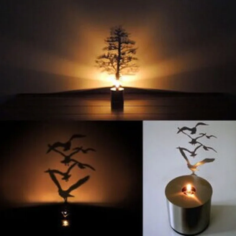 Home novelty projection night lamp LED Shadow Projection christmas tree