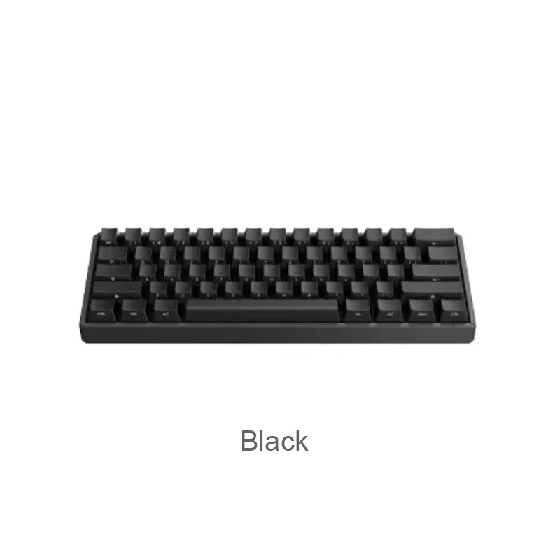 Xiaomi Youpin IQUNIX клавиатура Bluetooth двойной режим механическая клавиатура 61 клавиша PBT клавиша Kap/type-c Проводная клавиатура для ноутбука - Цвет: Black