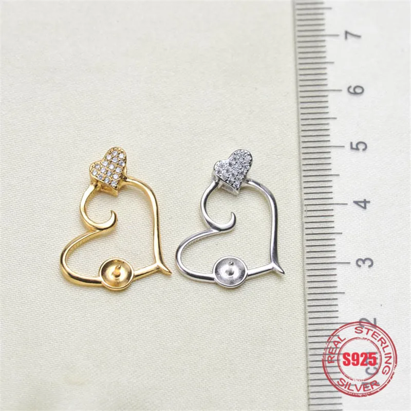 

DIY Jewellery making S925 sterling silver pendant fittings of designed for the oyster pearl beads jewelry findings accessories