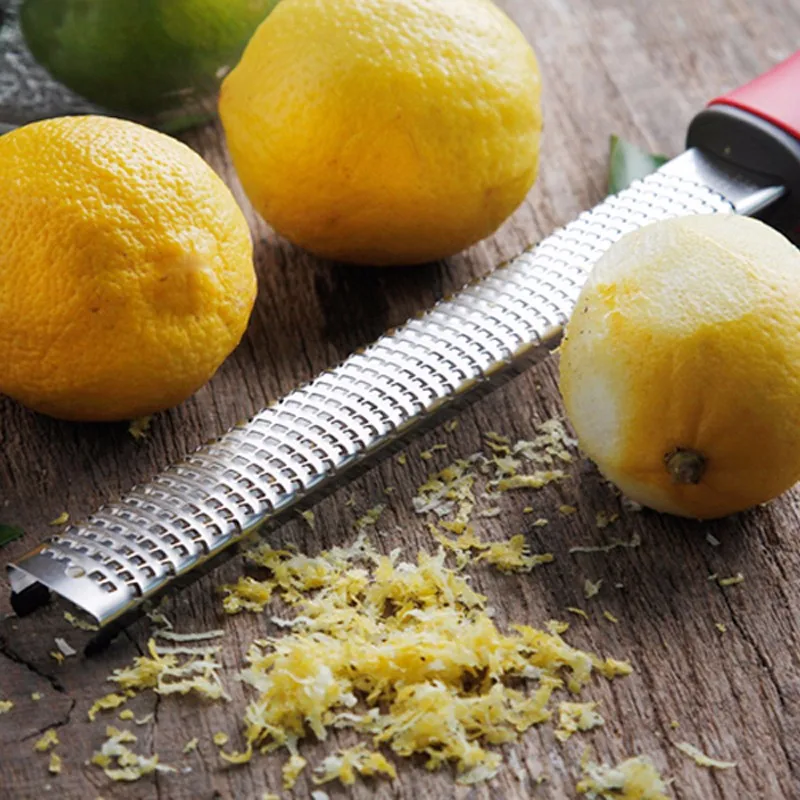 Stainless Steel Lemon Zester Microplane Grater Fruit Peeler Metal Sharp Garlic Cheese Grater Multifunctional Kitchen Tools Accessories (4)
