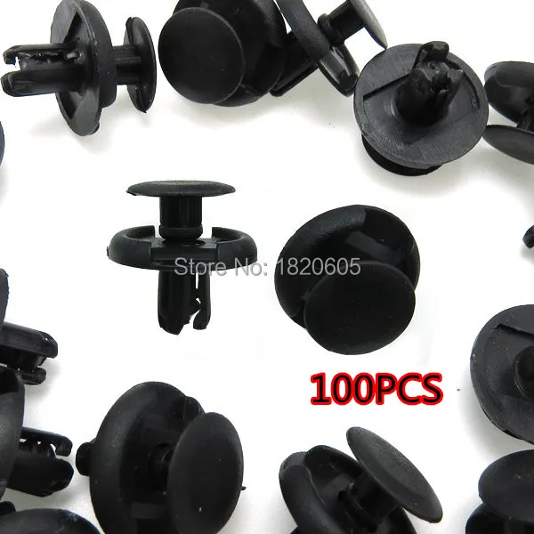 100Pcs Fender Splash Shield Clips Push Pin Fastener Retainer Clip For Suzuki For Mazda 09409