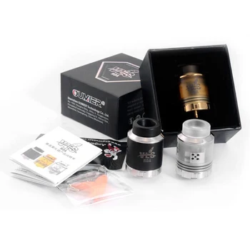 

Original OUMIER VLS RDA Support single coil or dual coil Build VLS Rebuildable Atomizer with BF pin for 510 Thread Mod Big Vapor