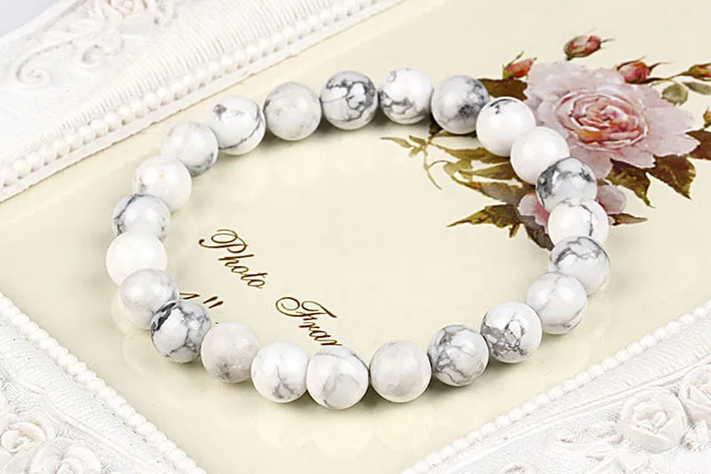 NIUYITID Stone Bead Bracelet For Women Men Jewelry Charm Male Accessories Bracelet Good Luck (8)