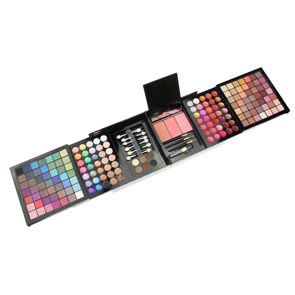 177 Цвета Тени для век комбинации увлажняющий Макияж Набор Box Make Up палитры прессованные блеск Палетка теней для век оттенков в стиле нюд