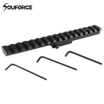 

16 Slots Top Scope Mount Long Size For Mosin Nagant M44 91/30 M38 M39 With Picatinny Rail Black Matte